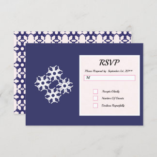 Tarjetas Royal Blue RSVP