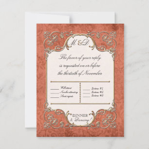 Tarjetas RSVP Art Nouveau Roaring Deco Style de lo