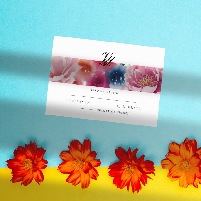 Tarjetas RSVP Blossom Bright Wedding Blossom (Subido por el creador)