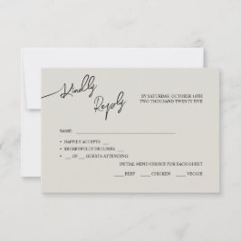 Tarjetas RSVP boda Boho-moda, colores pastel.