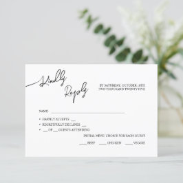 Tarjetas RSVP boda Boho-moda, colores pastel.