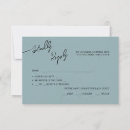 Tarjetas RSVP boda Boho-moda, colores pastel.