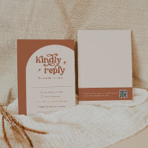 Tarjetas RSVP Boho Wedding