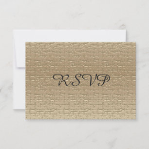 Tarjetas RSVP de 50 años de Boda, oro
