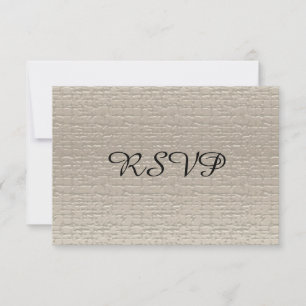 Tarjetas RSVP de aniversario de boda, plata