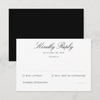 Tarjetas RSVP de asistencia a ceremonias funeraria