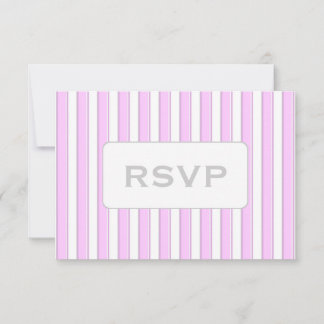 Tarjetas RSVP de banda rosa personalizado