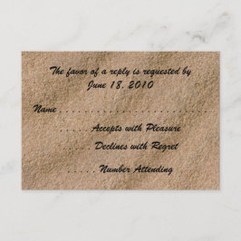 Tarjetas RSVP de Beach Serenity