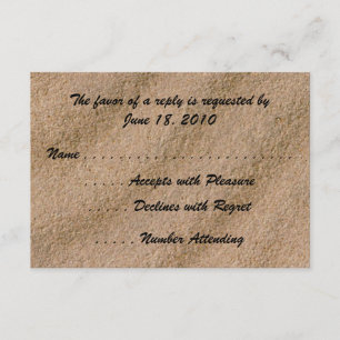 Tarjetas RSVP de Beach Serenity