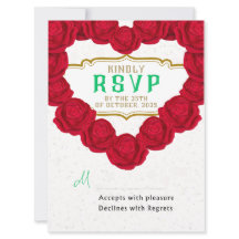 Tarjetas RSVP de boda