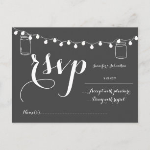 Tarjetas RSVP de boda