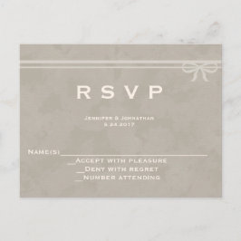 Tarjetas RSVP de boda de arco rústico