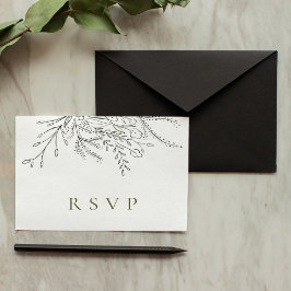 Tarjetas RSVP de Boda de Bouquet