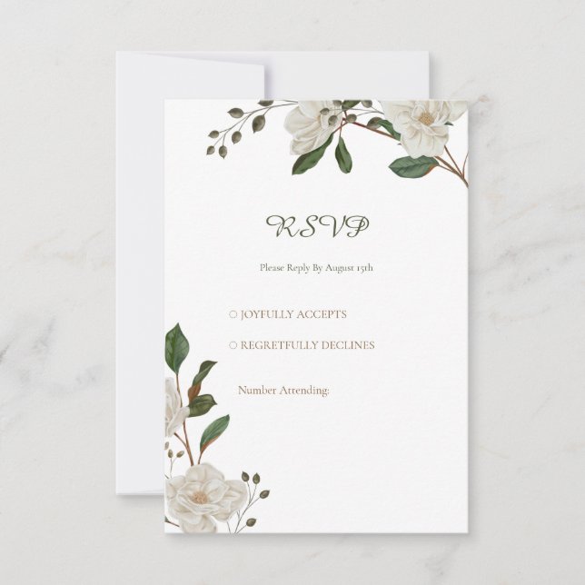 Tarjetas RSVP de boda de colores pastel (Anverso)