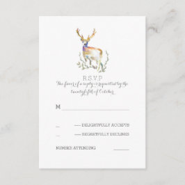 Tarjetas RSVP de boda de las Antillas de venado de