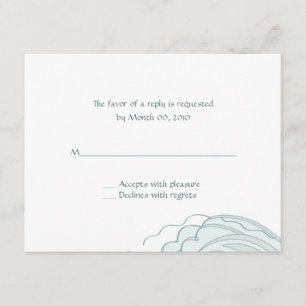 Tarjetas RSVP de Boda de Olas Oceánicas