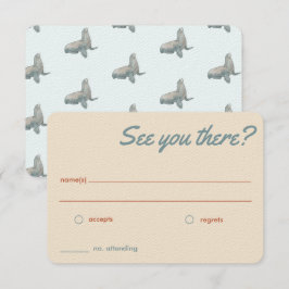 Tarjetas RSVP de boda de playa