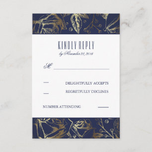 Tarjetas RSVP de Boda de Rosa de aliento de bebé d