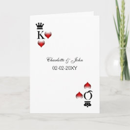 Tarjetas rsvp de boda de Vegas