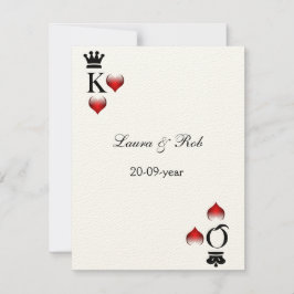 Tarjetas rsvp de boda de Vegas