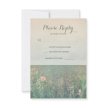 Tarjetas RSVP de boda de verano