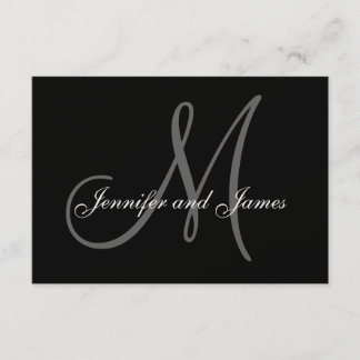 Tarjetas RSVP de boda elegante para invitaciones c