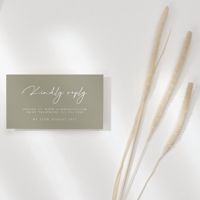 Tarjetas RSVP de boda elegante y moderna (Subido por el creador)