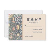 Tarjetas RSVP de boda floral