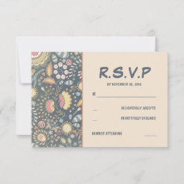 Tarjetas RSVP de boda floral