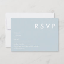 Tarjetas RSVP de boda minimalista