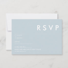 Tarjetas RSVP de boda minimalista