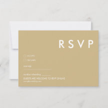 Tarjetas RSVP de boda minimalista