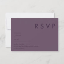 Tarjetas RSVP de boda minimalista