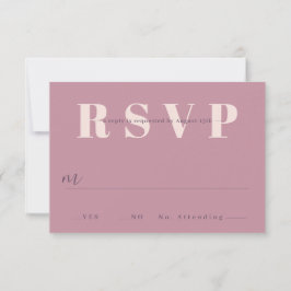 Tarjetas RSVP de boda minimalista