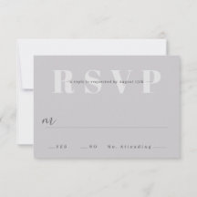Tarjetas RSVP de boda minimalista