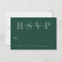 Tarjetas RSVP de boda minimalista