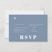 Tarjetas RSVP de boda minimalista