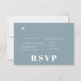 Tarjetas RSVP de boda minimalista