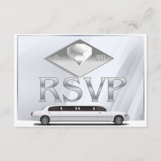 Tarjetas RSVP de Boda Monogramada