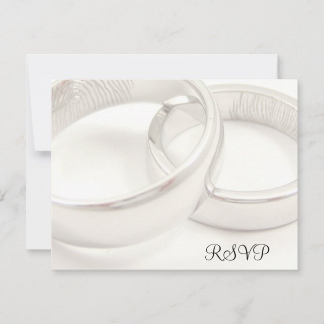 Tarjetas RSVP de boda para bodas (Anverso)