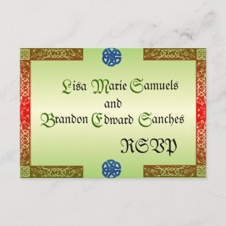 Tarjetas RSVP de boda renacentista