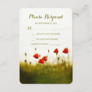 Tarjetas rsvp de boda veraniega
