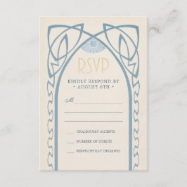 Tarjetas RSVP de boda | Vintage Nouveau