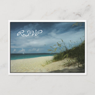 Tarjetas RSVP de bodas de playa