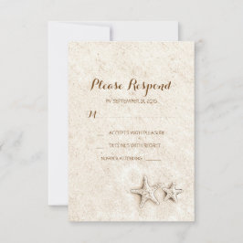 Tarjetas rsvp de bodas de playa