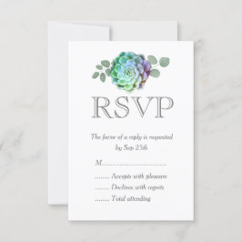 Tarjetas RSVP de bodas minimalistas