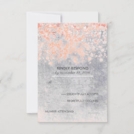 Tarjetas RSVP de bodas vinícolas rosadas