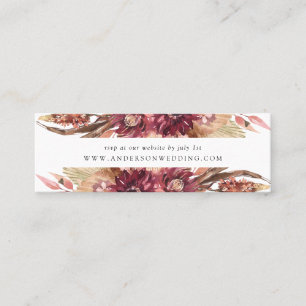 Tarjetas RSVP de Boho Desert Floral Wedding