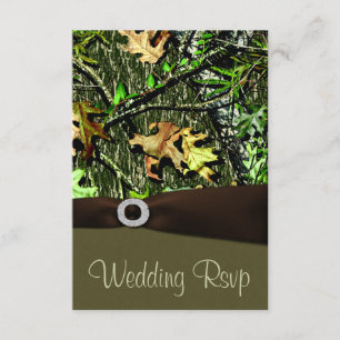 Tarjetas RSVP de casamiento de casamiento de choco