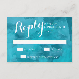 Tarjetas RSVP de casamiento Romance Wedance Weddin